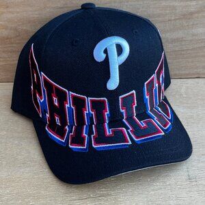 MITCHELL & NESS PHILADELPHIA PHILLIES OVERUNDER PRO CROWN SNAPBACK HAT NEW